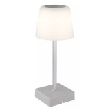 GLOBO 28061SI XAYDEN LED asztali lámpa 2W 230V IP20 1xLED ezüst szín matt d=85 mm 100lm