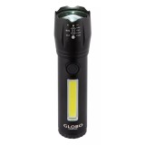 GLOBO 31919 LIGHTA zseblámpa 3W 3V IP20 1xLED fekete d=30 mm 100lm 5500K