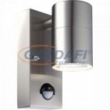 GLOBO 3201SL STYLE Fali lámpa, LED 5W, GU10, 3000 K, 210 Lm, rozsdamentes acél, üveg