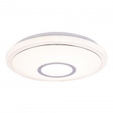 GLOBO 41386-16SH CONNOR Mennyezeti lámpa metál fehér, akril fehér, fényerő-szabályozható, TUYA rendszer, távirányítós, színbeállítási funkció, D:400, H:65, 1xLED 16W 230V, 150-1040 lm, 1xRGB LED 3W 230V, színhőmérsékletváltós 3000-6000