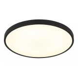 GLOBO 41566-15S NIELSEN LED mennyezeti lámpa 15W 230V IP20 1xLED fekete d=230 mm 650lm 4000K