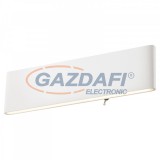 GLOBO 41751-12W SIEGFRIED Falikar alumínium kerettel akril opál búrával, billenő kapcsolóval. BxH:295x80, AL:15, inkl. 1xLED 12W 230V,700lm, 3000K