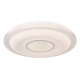 GLOBO 48007FSH-30 MAGNIFIQUE Mennyezeti lámpa metál fehér, akril fehér, fényerő-szabályozható, távirányítós, színbeállítási funkció, D:500, H:88, 2xAAA 1xLED 30W 230V, 150-2200lm, színhőmérsékletváltós 3000-6500