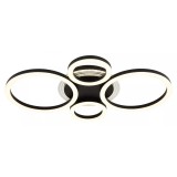 GLOBO 48039-40 LORETTA LED mennyezeti lámpa 40W 230V IP20 1xLED fekete HxSzxM=530x355x61mm 2500lm