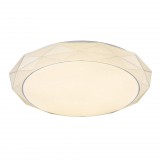 GLOBO 48304CCT ANDI Mennyezeti lámpa fehér akril búrával Sparkle dekorral. Fényerő szabályozható, színhőmérsékletváltós. ø500, H:90, inkl. 1xLED 48W 230V, 350-3360lm, CCT 3.000-4500-6.500, távirányítóval.