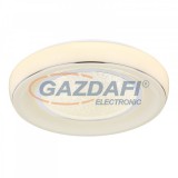 GLOBO 483110-24 MICKEY Mennyezeti lámpa fehér fém váz, műanyag opál búra akril-kristály dekorral, szikra effekttel. Éjfény, fényerő és színhőmérséklet váltó funkciók távirányítóval. Ø:490, H:90, 1xLED 24W 230V, 170-1700lm, CCT 3.000-6.000