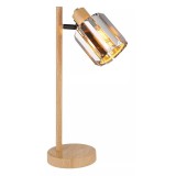 GLOBO 50220146 RUN asztali lámpa 40W 230V IP20 1xE14 fa hatású HxSzxM=150x130x400mm