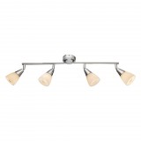 GLOBO 54919-4 TADEUS Mennyezeti lámpa, 40W, 4x E14, króm, üveg