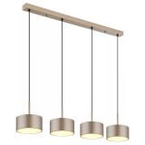 GLOBO 56964-4H RAYMOND LED függeszték 40W 230V IP20 1xLED fekete HxSzxM=860x150x1500mm 1900lm 3000K