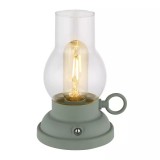 GLOBO 58016B PETRO LED asztali lámpa 1W 230V IP20 1xLED zöld matt HxSzxM=125x107x175mm 65lm 2700K