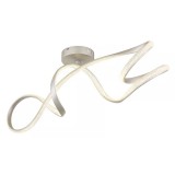 GLOBO 67341DN SWIRL LED mennyezeti lámpa 30W 230V IP20 1xLED nikkel matt HxSzxM=908x280x330mm 2950lm 4000K