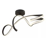 GLOBO 67341DS SWIRL LED mennyezeti lámpa 30W 230V IP20 1xLED fekete HxSzxM=908x280x330mm 2350lm 4000K