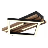 GLOBO 67344D OBRIEN LED mennyezeti lámpa 19W 230V IP20 1xLED fekete HxSzxM=330x310x75mm 1020lm 3000K