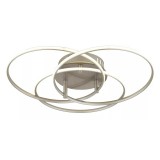 GLOBO 67355-40N KOMBOS LED mennyezeti lámpa 40W 230V IP20 1xLED nikkel matt d=456 mm 3520lm 4000K