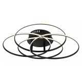 GLOBO 67355-55 KOMBOS LED mennyezeti lámpa 55W 230V IP20 1xLED fekete d=515 mm 3750lm 4000K