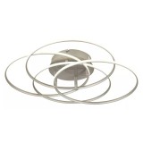 GLOBO 67355-55N KOMBOS LED mennyezeti lámpa 55W 230V IP20 1xLED nikkel matt d=515 mm 4650lm 4000K