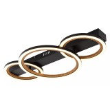 GLOBO 67356D1 DAKARI I LED mennyezeti lámpa 40W 230V IP20 1xLED fekete HxSzxM=580x300x70mm 1370lm 3000K