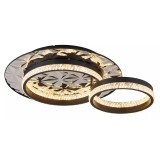 GLOBO 67361C DELLA II LED mennyezeti lámpa 24W 230V IP20 1xLED fekete HxSzxM=505x400x140mm 845lm 3000K