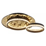 GLOBO 67361G DELLA II LED mennyezeti lámpa 24W 230V IP20 1xLED fekete HxSzxM=505x400x140mm 845lm 3000K