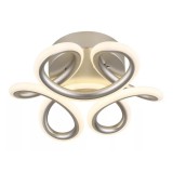 GLOBO 67386-24S MELISAND LED mennyezeti lámpa 24W 230V IP20 1xLED ezüst szín matt d=260 mm 1320lm