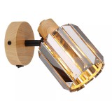 GLOBO 80040146 RUN spotlámpa 40W 230V IP20 1xE14 fa hatású HxSzxM=x90x167mm