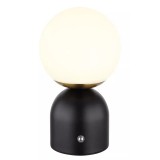 Globo Julsy tölthető asztali lámpa dimmelhetó fekete