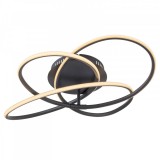 Globo PANDA 67201S-30 mennyezeti lámpa matt fekete fém 1 * LED max. 30 W LED 1370 lm 3000 K IP20 G