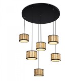 Globo POTTI 49367-36H mennyezeti lámpa fekete fém 1 * LED max. 36 W LED 2150 lm 4000 K IP20 F