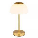 Globo Sarima asztali lámpa újratölthető arany fényerő szabályozható