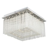 Globo VINCE 68567-21 mennyezeti kristálylámpa króm fém 1 * LED max. 21 W LED 1860 lm 4000 K IP20 F
