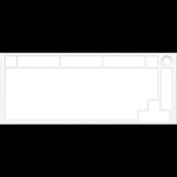 Glorious GMMK Pro 75% billentyűzet burkolat fehér (GLO-ACC-P75-TF-EW) (GLO-ACC-P75-TF-EW)