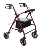 GM 4259 ALUMINIUM Rollátor négy kerekű BORDÓ