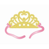 Godan Arany, csillámos papír tiara - 4 darabos