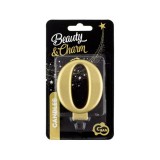 Godan Arany színű születésnapi gyertya, 8 cm - 0