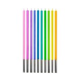 Godan Vegyes pasztell színű születésnapi gyertya csomag - 10 db-os