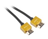 Gogen 3m HDMI 1,4 High speed aranyozott kábel, male - male, ethernet-tel, aranyozott fémes konnektorok