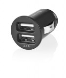 GoGEN Autós adapter, 2x USB - fekete Autótöltő, bemeneti feszültség 12 V, 2 x USB, maximális töltőáram 2,1 A