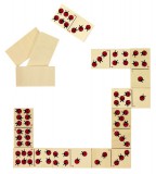 Goki Fa dominó játék 28 db-os, katicabogarak