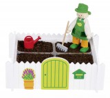 Goki Fa játék virágoskert kiegészítőkkel