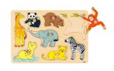 Goki Fogantyús fa kirakó, állatkölykök