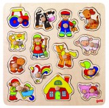 Goki Fogantyús fa kirakó, traktor