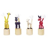 Goki Nyomogatós állatfigurák 4 db-os készlet