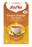 Golden Temple BIO Narancsos gyömbér tea vaníliával 17x1,8g Yogi Ginger Orange