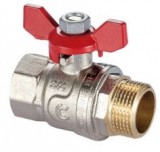 golyóscsap 1" kb piros pillangós