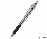 Golyóstoll, 0,21 mm, nyomógombos, ZEBRA "Tapli Clip ECO", fekete