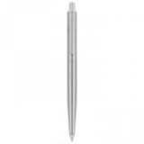 Golyóstoll, 0,24 mm, nyomógombos, ezüst színű klip, ezüst tolltest, ZEBRA "901", kék