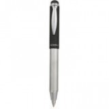 Golyóstoll, 0,24 mm, teleszkópos, acél, grafitszürke tolltest, ZEBRA "Telescopic Metal Stylus", kék