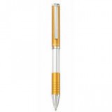 Golyóstoll, 0,24 mm, teleszkópos, arany színű tolltest, ZEBRA "SL-F1", kék