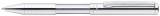 Golyóstoll, 0,24 mm, teleszkópos, ezüst színű tolltest, ZEBRA SL-F1, kék (TZ578)