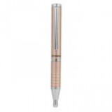 Golyóstoll, 0,24 mm, teleszkópos, rose gold színű tolltest, ZEBRA "SL-F1", kék